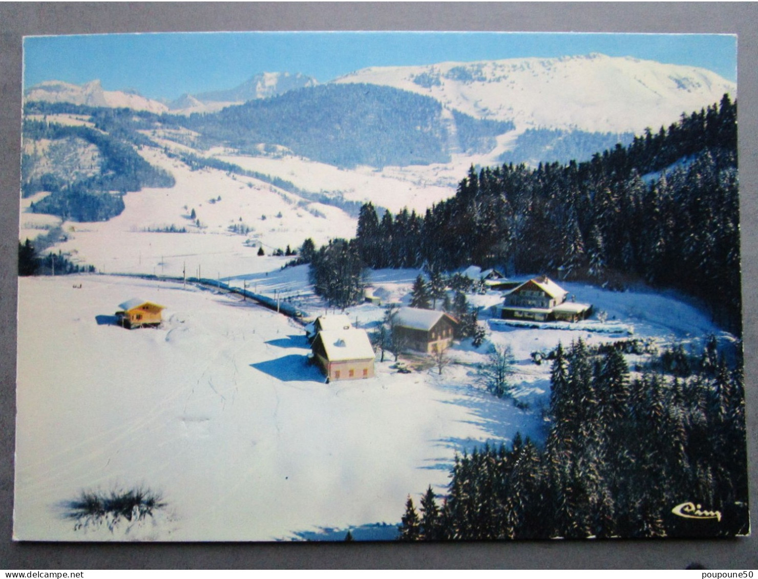 CP 74 Haute Savoie HABERE POCHE Près Habère Lullin Et Boëge Col De COU Alt. 1.116 M. Au Fond Le Plateau D'HIRMENTAZ 1983 - Boëge