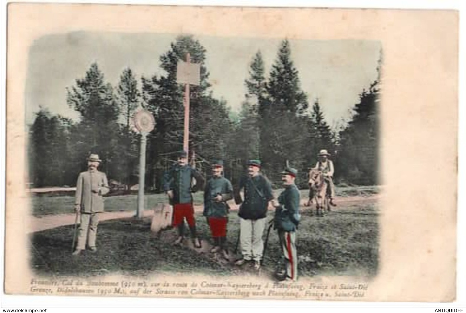 (88) Frontière, Col Du Bonhomme (950m), Sur La Route De COLMAR-KAYSERSBERG à PLAINFAING, FRAIZE Et SAINT-DIE (3MAI1904) - Customs