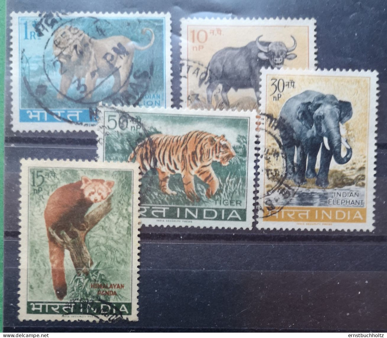 Indien 1963 Wildlebende Säugetiere Mi 385/62° Gest. - Usados