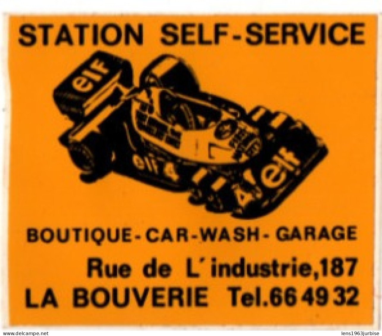 La Bouverie ( Frameries ) Station Self Service - Pegatinas