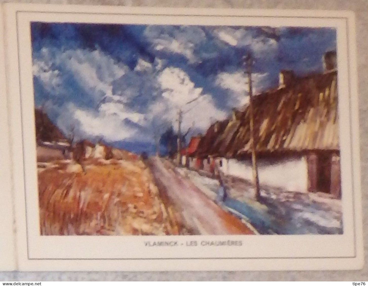 Petit Calendrier Poche  1972 Peinture Vlaminck Les Chaumières - Montceau Les Mines Saône Et Loire - Klein Formaat: 1971-80