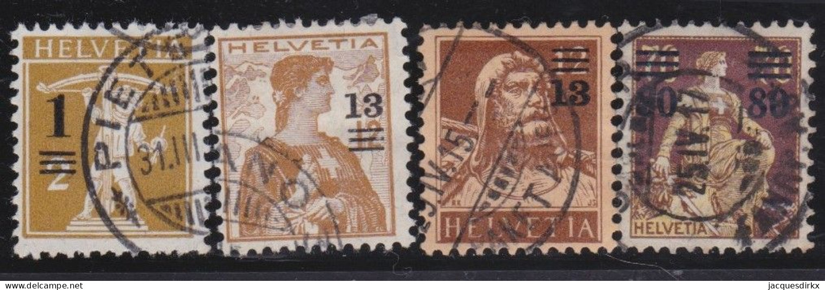 Suisse   .  Yvert  .    145/148   .        O        .    Oblitéré - Used Stamps