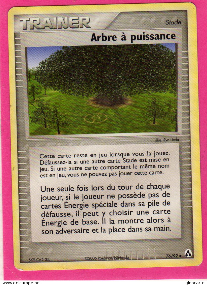 Carte Pokemon 2006 Ex Createur De Legende 76/92 Arbre à Puissance Bon Etat - Ex