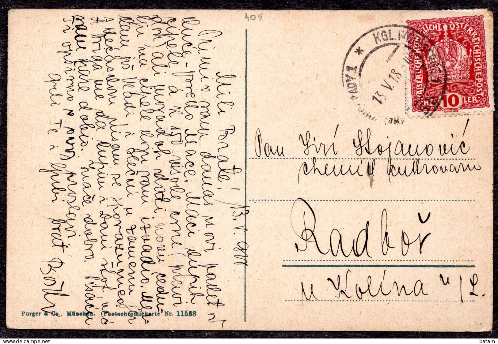 243 - Kotor - Cattaro 1918 - Montenegro  - Postcard - Montenegro