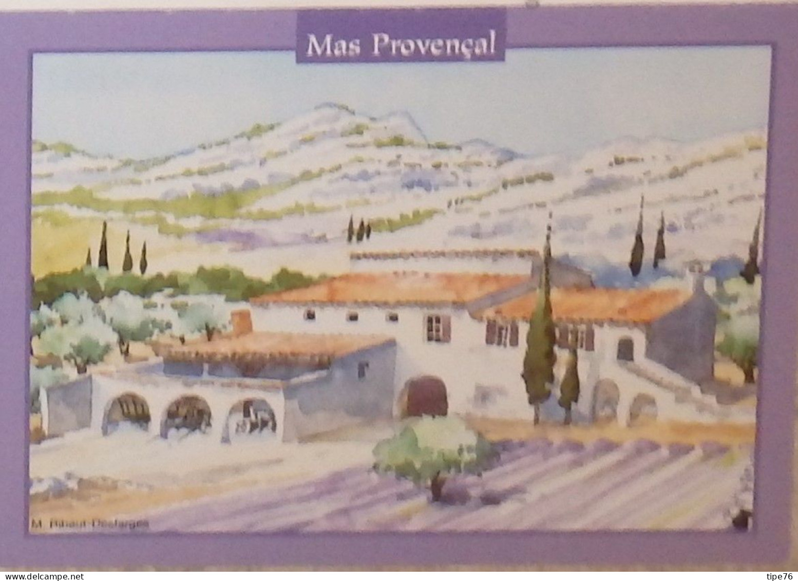 Petit Calendrier Poche 2003 Peinture Mas Provençal Ribaut Desfarges - Bron Rhône - Tamaño Pequeño : 2001-...