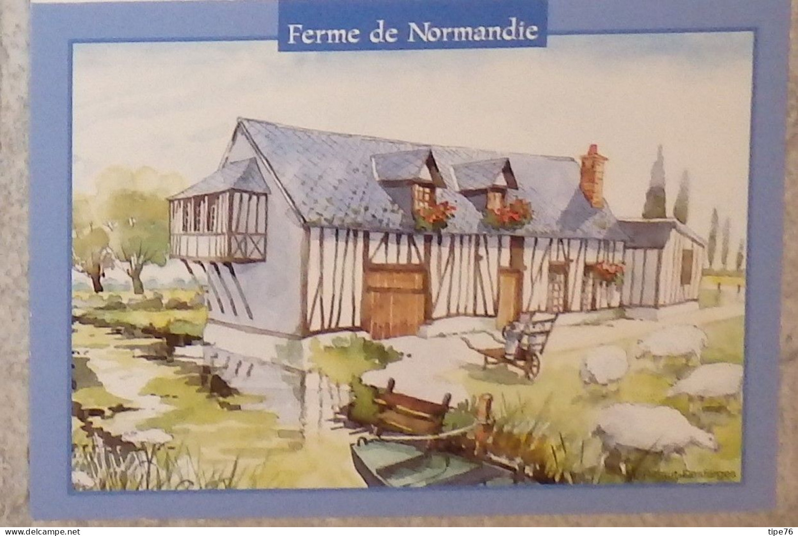 Petit Calendrier Poche 2003 Peinture Ferme De Normandie Ribaut Desfarges - Bron Rhône - Tamaño Pequeño : 2001-...