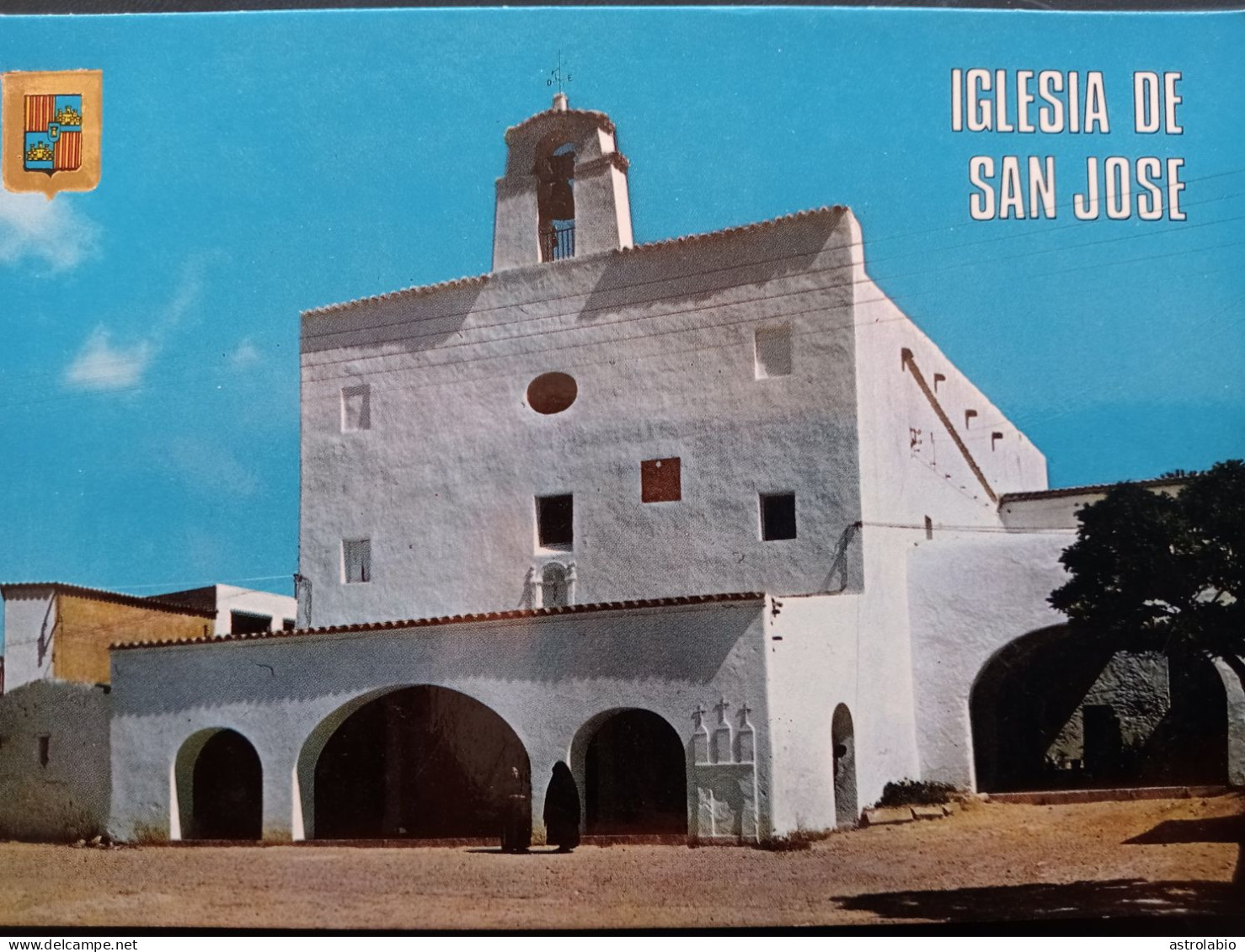 Ibiza, Iglesia De San José (Baleares) CP Sín Circular. Escudo De Oro - Ibiza