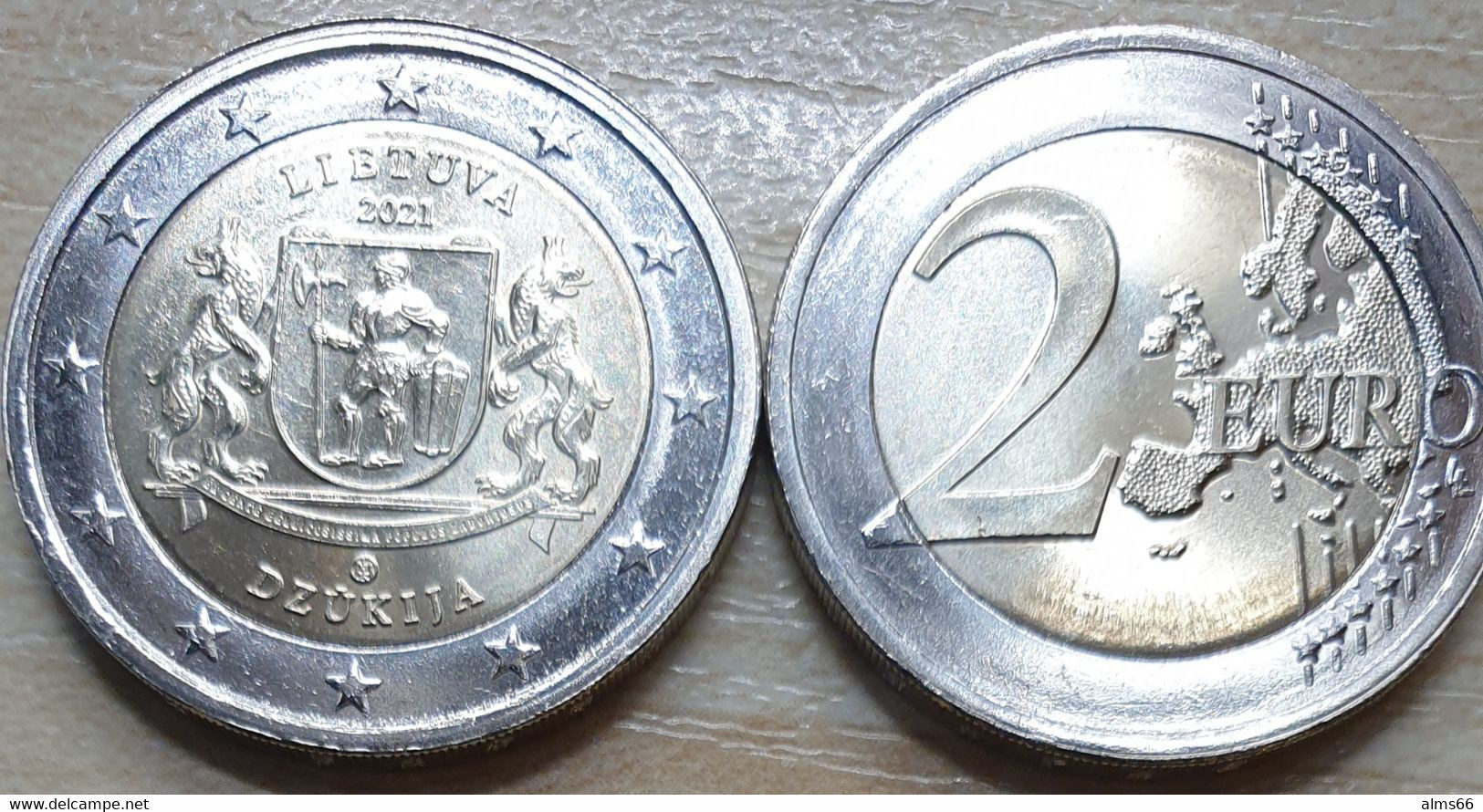 Lithuania 2 Euro 2021 UNC < Dzukija > - Litauen