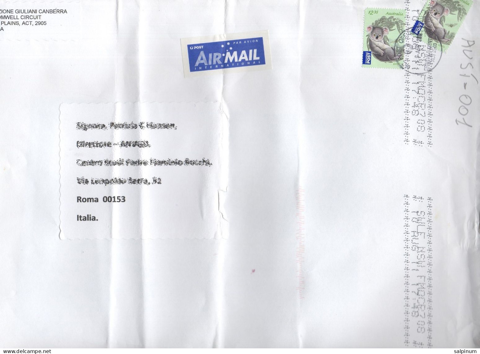 Philatelic Envelope With Stamps Sent From AUSTRALIA To ITALY - Brieven En Documenten