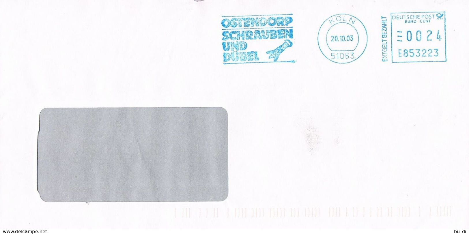 Deutschland Freistempel Köln - Ostendorp Schrauben Und Dübel - Meterstamp, EMA - Franking Machines (EMA)