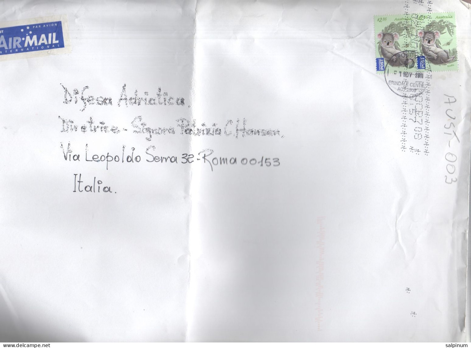 Philatelic Envelope With Stamps Sent From AUSTRALIA To ITALY - Lettres & Documents