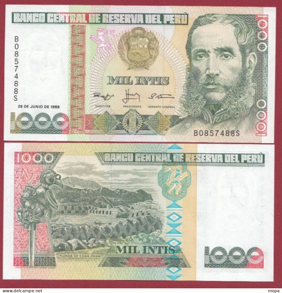 Pérou --1000 Intis--- 1988---UNC --(305) - Perú