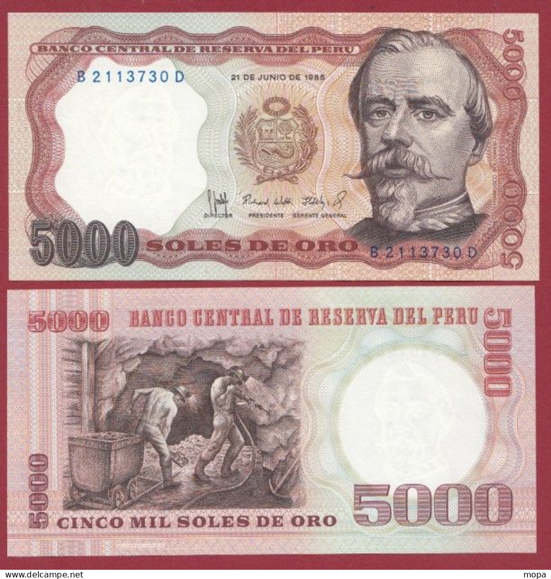 Pérou --5000 Soles De Oro --- 1985---UNC --(306) - Peru