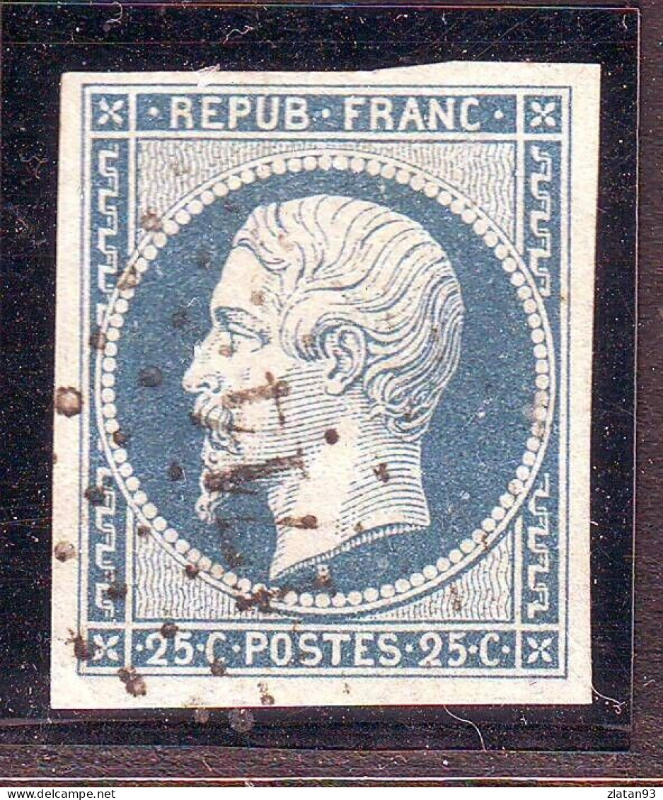 NAPOLEON N°10 25c Bleu Oblitéré Losange PC 1714 - 1852 Luis-Napoléon