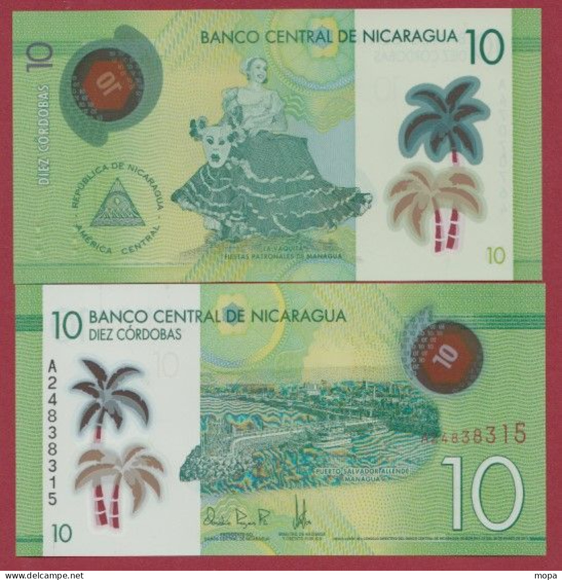 Nicaragua   --10 Cordobas   --- 2019---UNC --(315) - Nicaragua