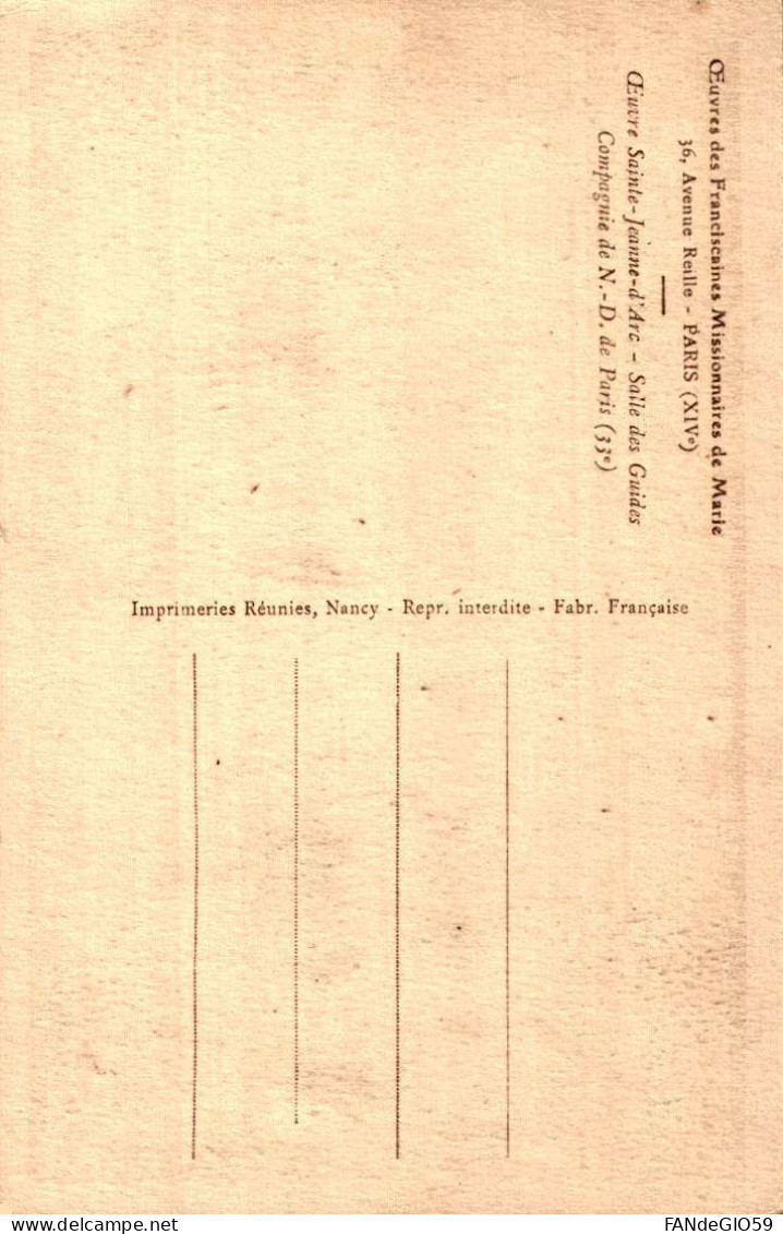 Œuvres Franciscaines Missionnaires De Marie Avenue Reille Salle Des Guides Compagnie ND Paris  ///   ALB 1 ///   29 - Paris (14)