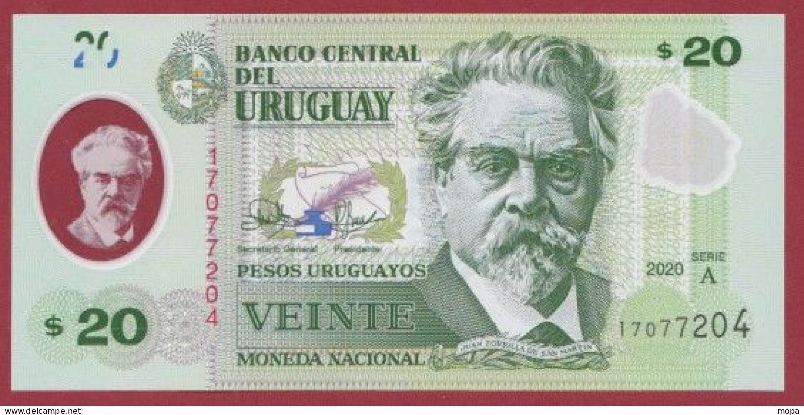 Uruguay    --20 Pesos Uruguay   --- 2020---UNC --(316) - Uruguay