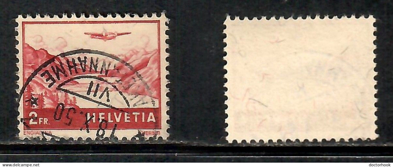 SWITZERLAND   Scott # C 33 USED (CONDITION PER SCAN) (Stamp Scan # 1035-2) - Oblitérés