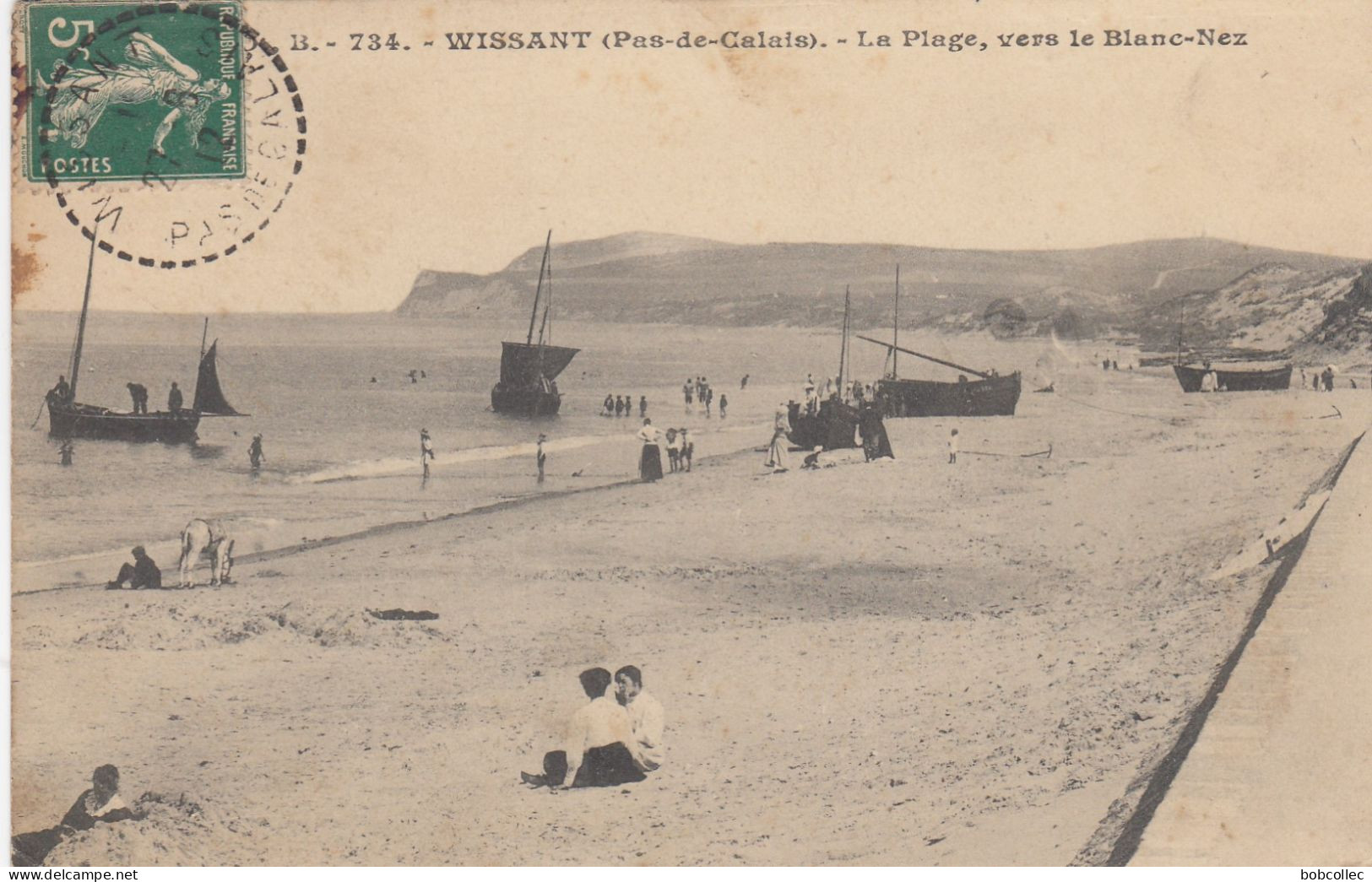 WISSANT (Pas-de-Calais):  La Plage, Vers Le Blanc-Nez - Wissant