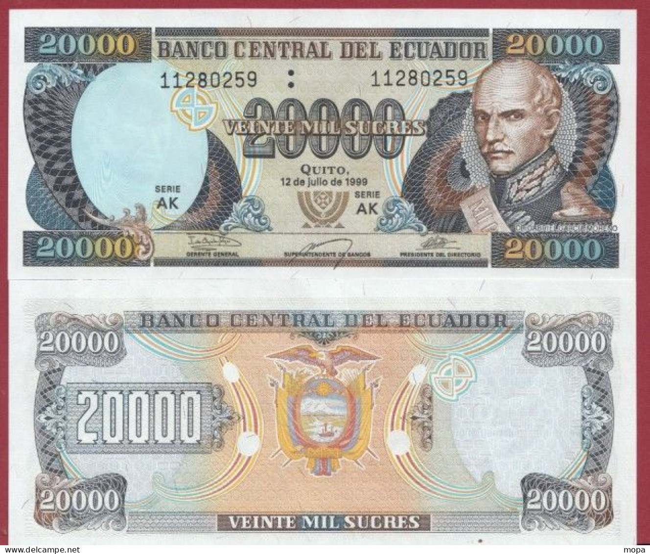 Equateur  -20000 Sucres    ---1999---UNC --(320) - Ecuador