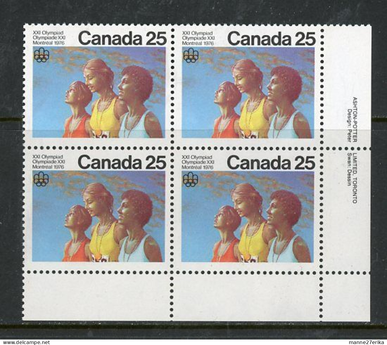 Canada 1976 MNH  "Olympic Ceremonies" - Neufs