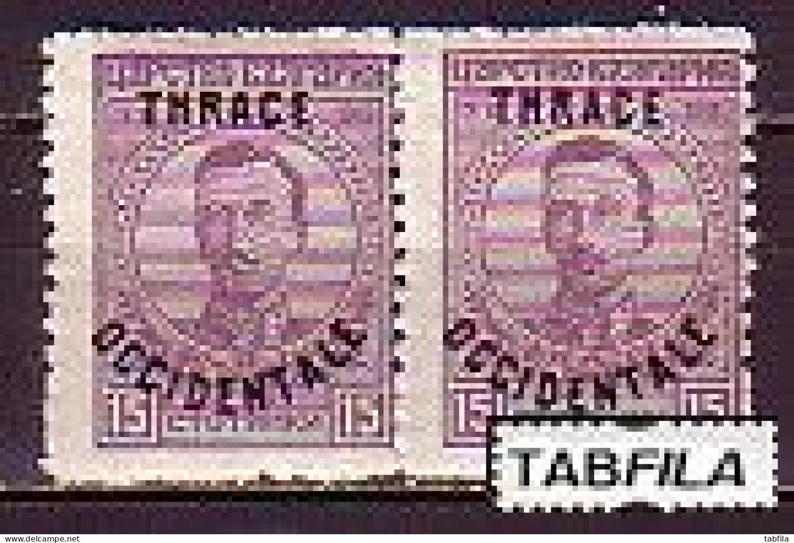 BULGARIA - 1920 - Tim.de 1919 Avec Surcharge "Thrace Occidentale" -  15st -  Mi No 22 - MNH Paire - Nuovi