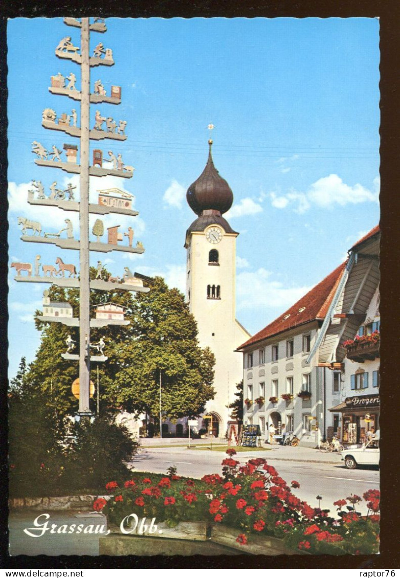 CPM Neuve Allemagne Kirche Von GRASSAU, Oberbayern - Traunstein