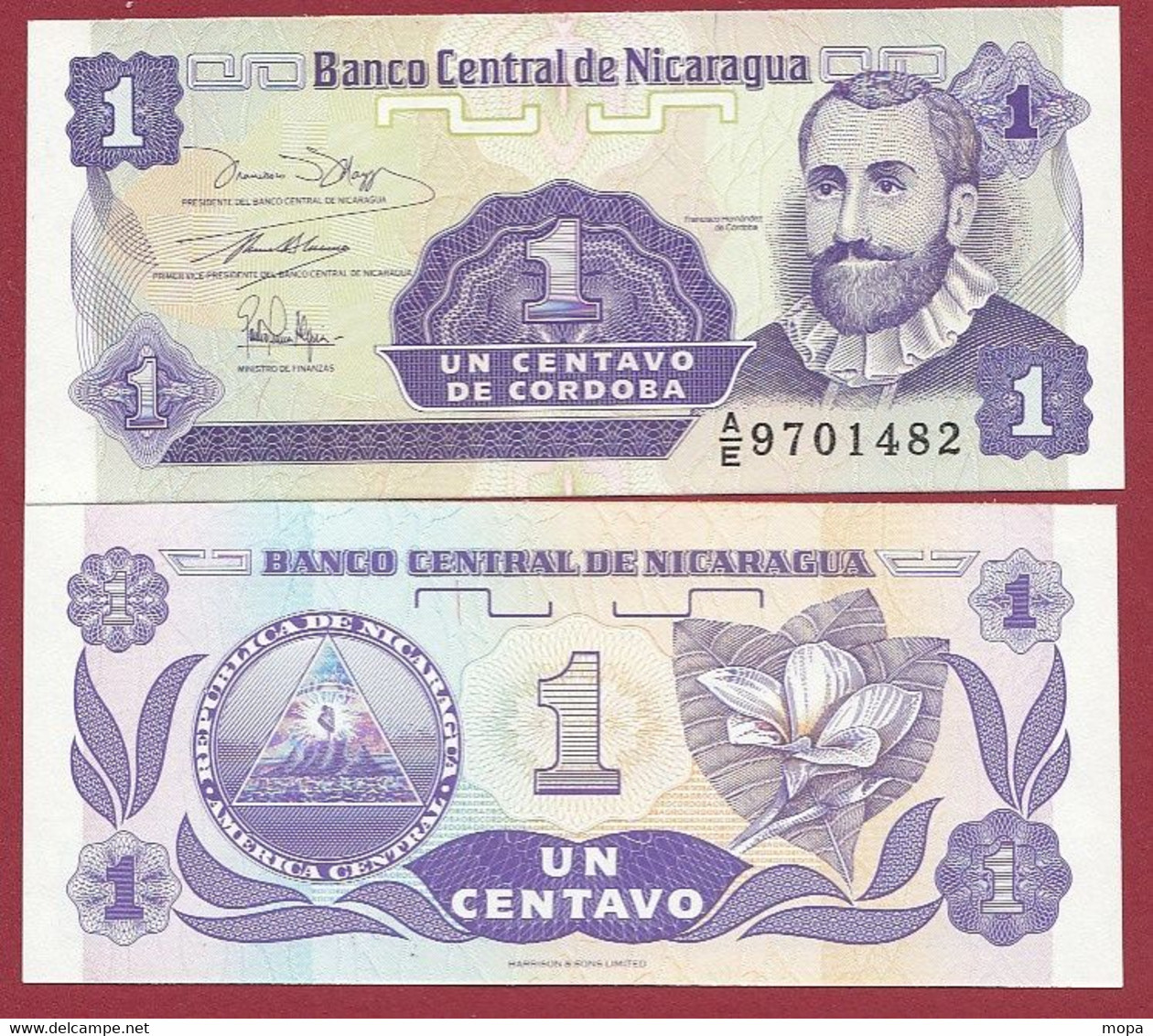 Nicaragua 1 Centavo  1991 ---UNC --(313) - Nicaragua