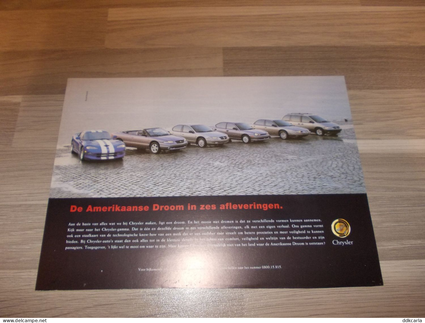 Reclame Advertentie Uit Oud Tijdschrift 1999 - Chrysler Gamma - De Amerikaanse Droom In Zes Afleveringen - Publicités