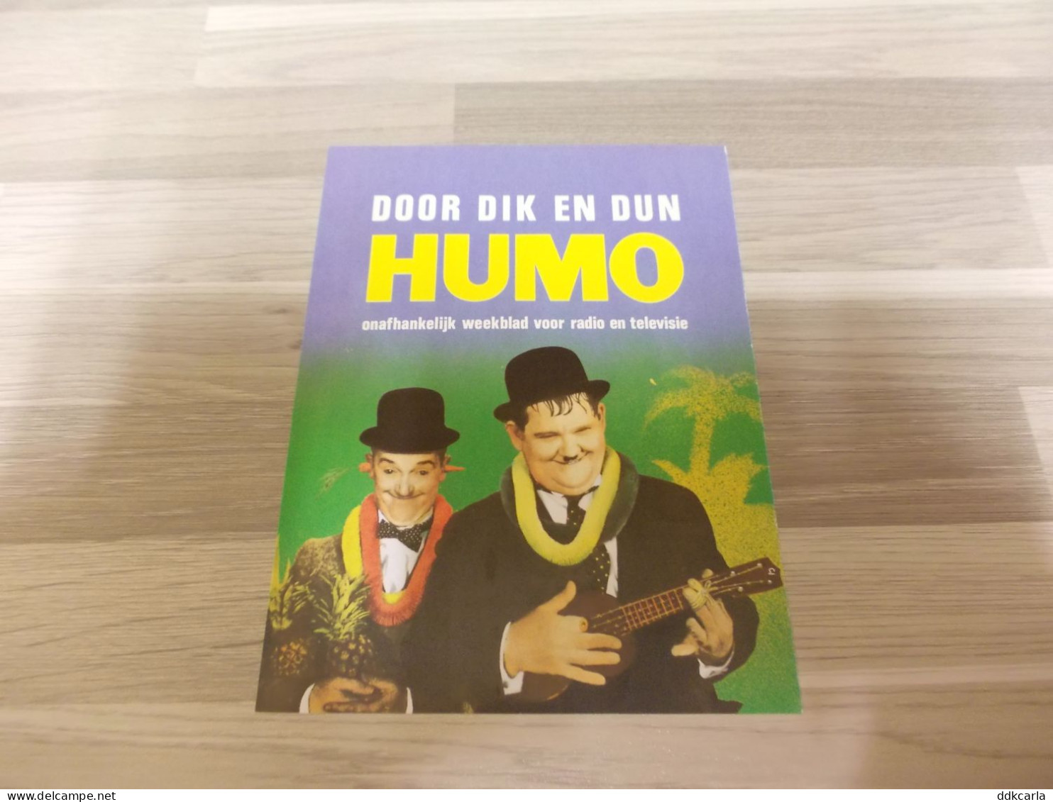 Reclame Advertentie Uit Oud Tijdschrift 1984 - HUMO Door Dik En Dun - Laurel En Hardy - Den Dikke En Den Dunne T.v. Pers - Publicités