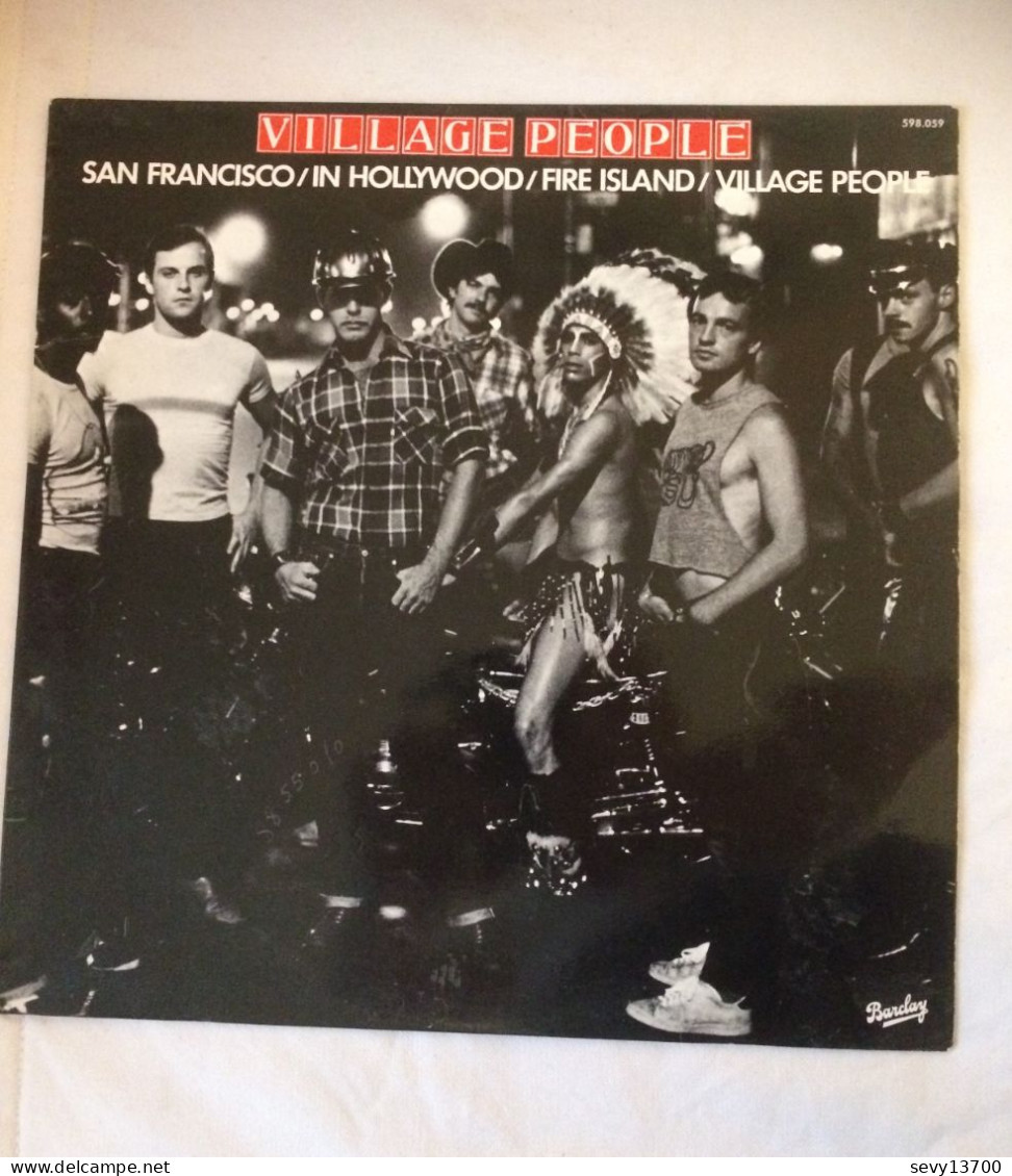 Disque 33 Tours - Village People Disco Music Année 1977 BARCLAY 598.059 - Disco & Pop