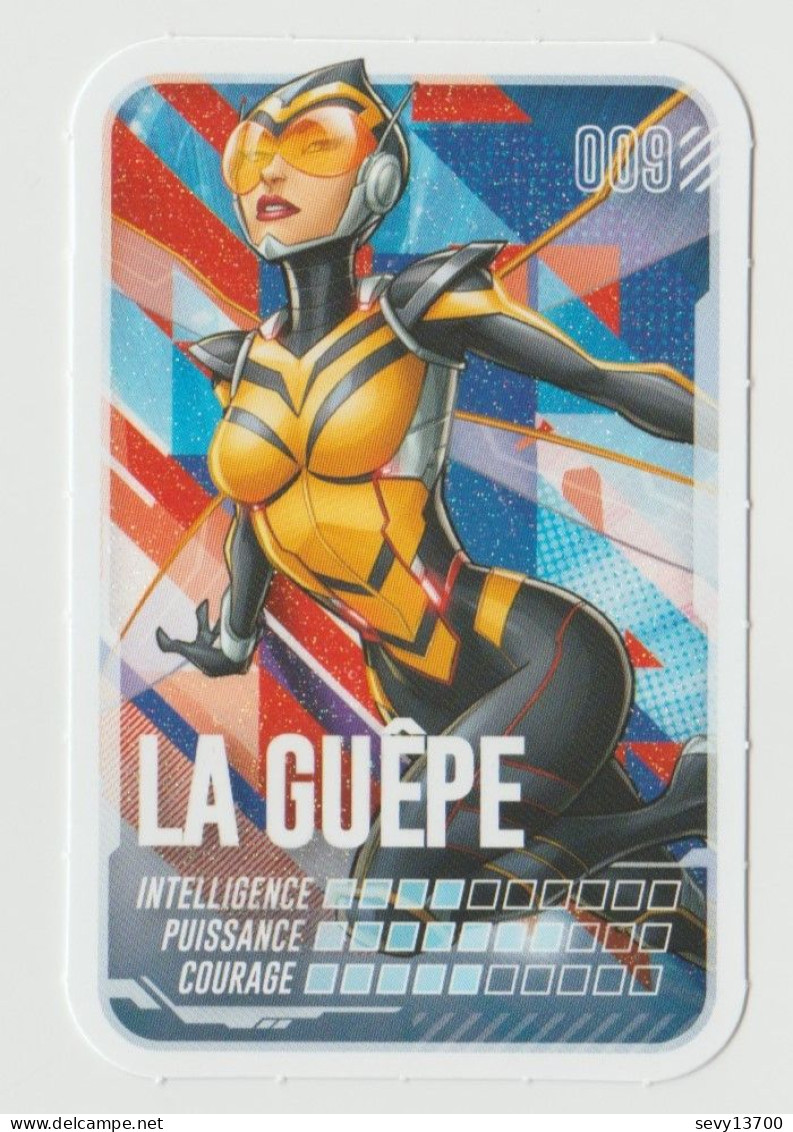 Carte Numéro 009 La Guêpe Album MARVEL Pars En Mission LECLERC 2022 - Marvel