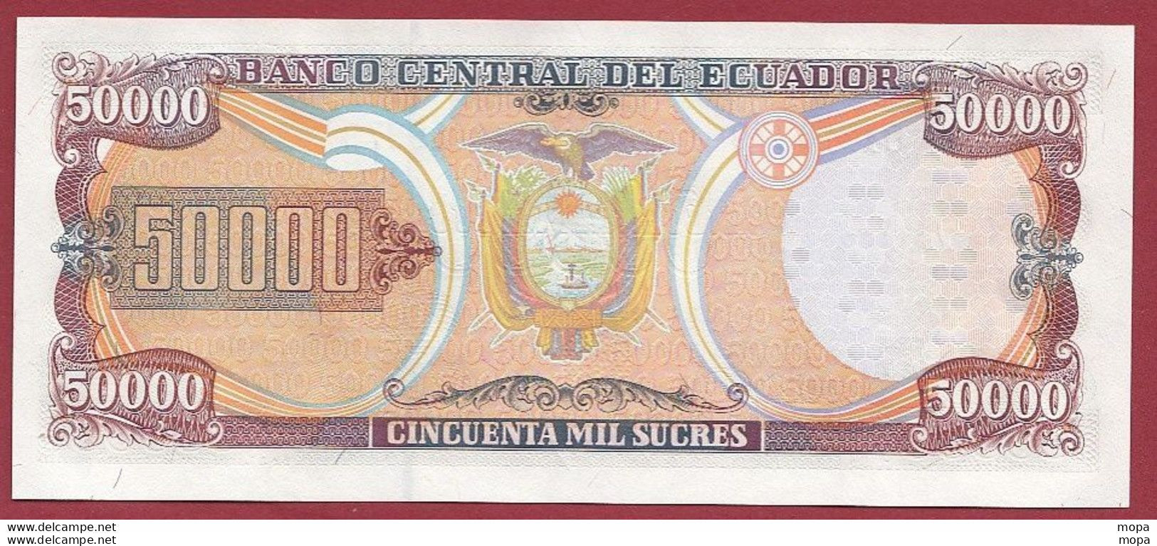 Equateur 50000 Sucres Du 12/07/1999 ---UNC --(321) - Ecuador