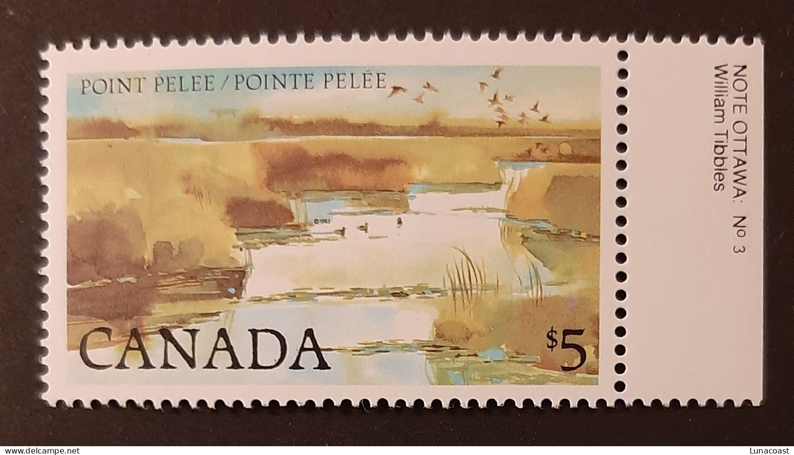 Canada 1983 MNH Sc #937**   5$ National Parks, Point Pelee - Neufs