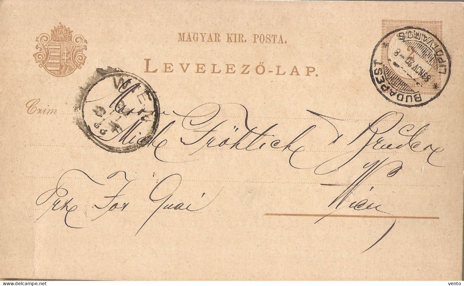 Hungary  KK 1883  ... Am178 - Brieven En Documenten