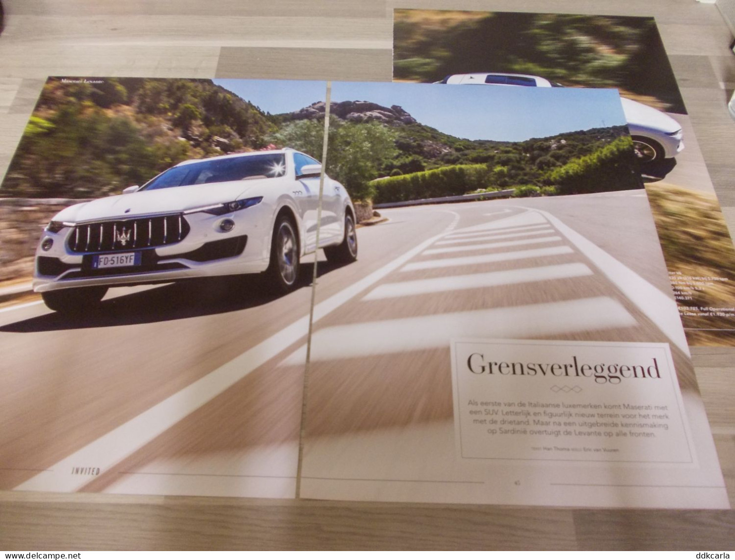 Reclame Advertentie/ Reportage Uit Oud Tijdschrift 2004 - Maserati Levante - Publicités