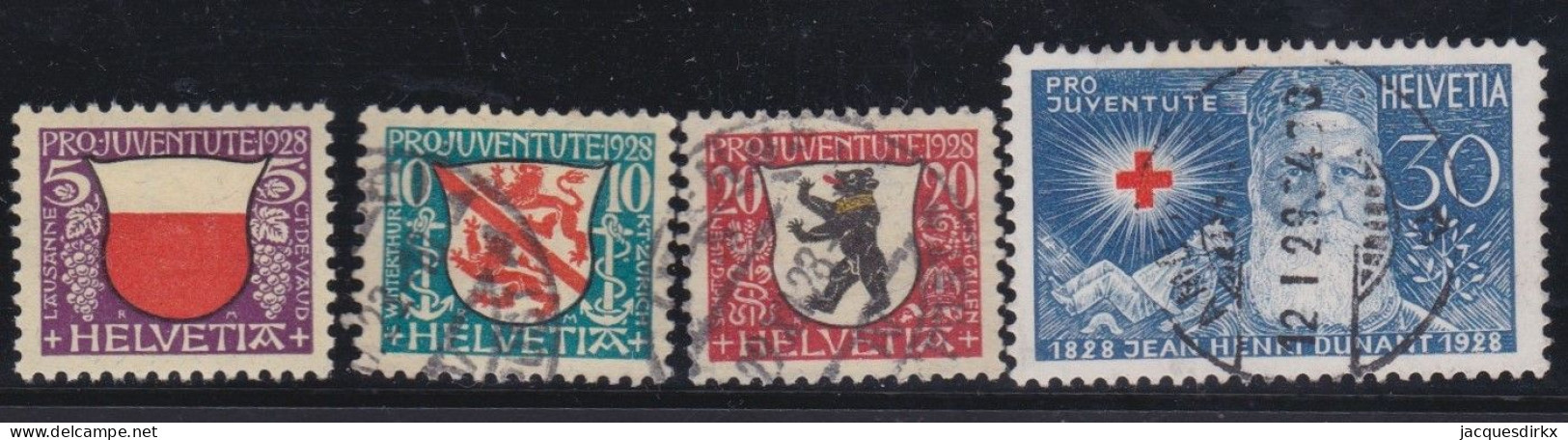 Suisse   .  Yvert  .     231/234   .        O        .    Oblitéré - Used Stamps