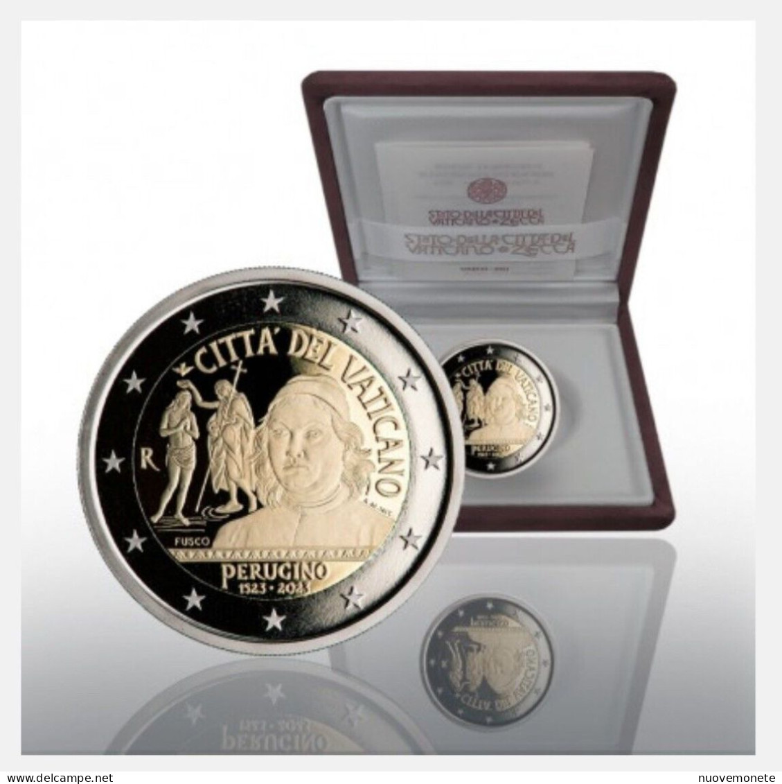 VATICANO 2 € 2023 BU "500°morte Del Perugino" BE/proof - Vatican