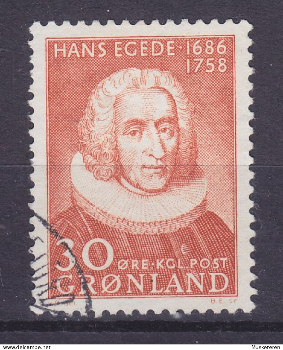 Greenland 1958 Mi. 42, 30 Ø Hans Poulsen Egede, Apostel Der Eskimos, Missionary - Used Stamps