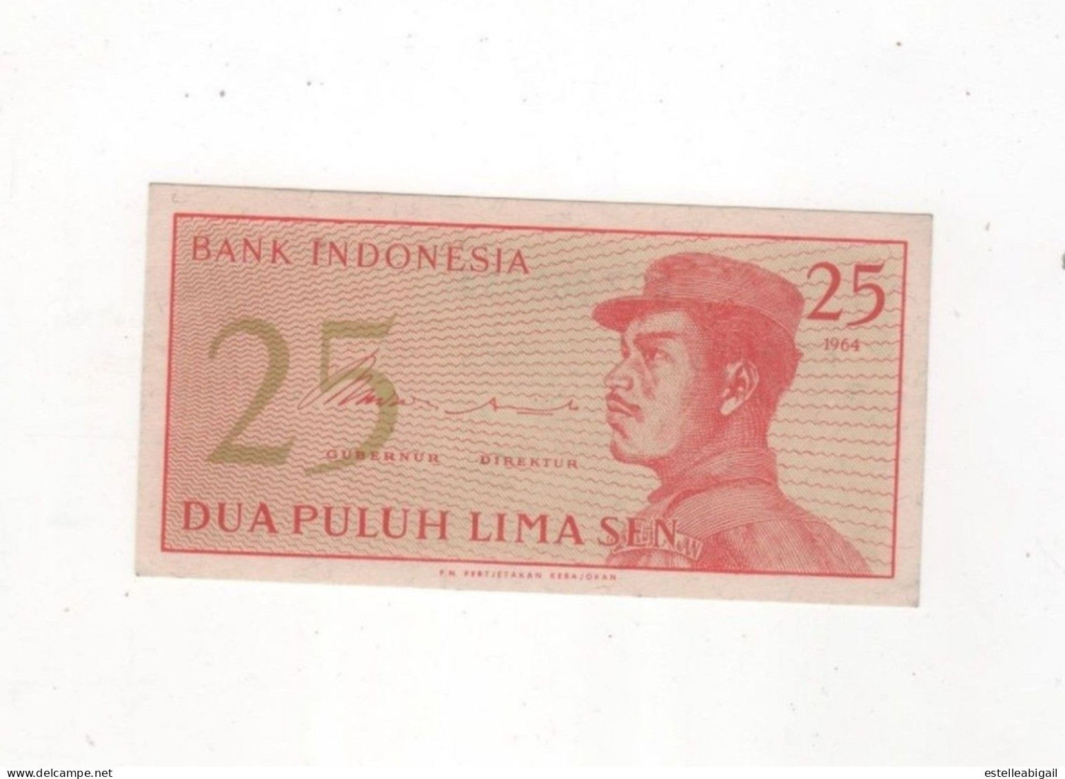 X*   25 Dua Puluh Lima Sen  1964 - Indonesië