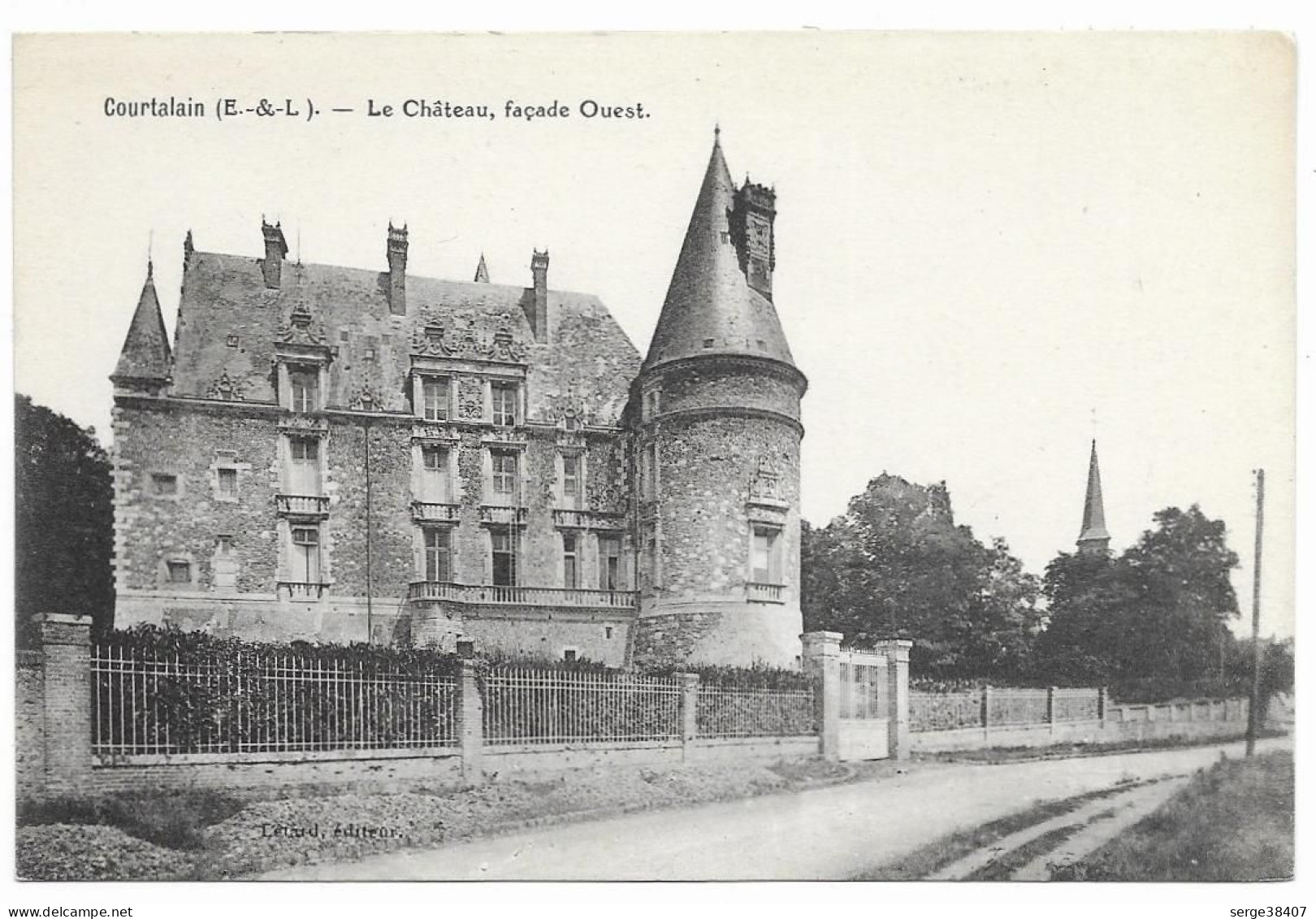 Courtalain - 1936 - Château Façade Ouest  # 5-21/17 - Courtalain