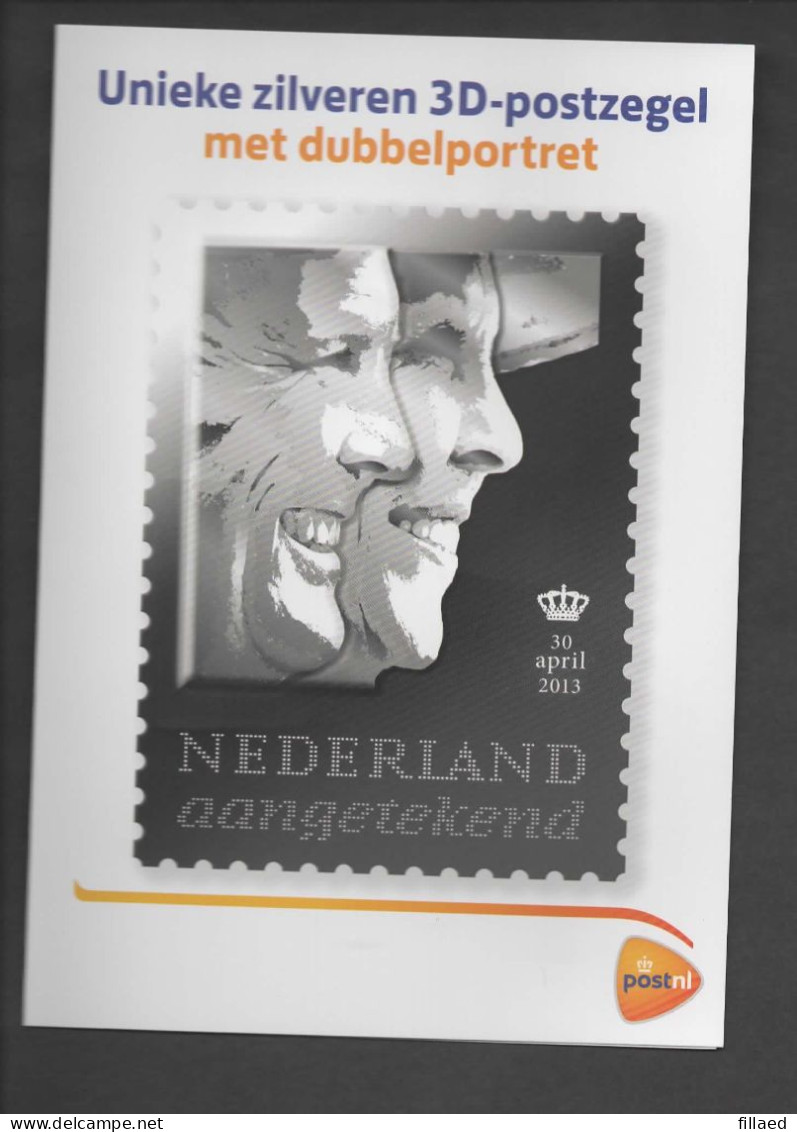 Beatrix 3D Aangetekend Zilver 2013 POSTFRIS / MNH ** NEDERLAND - Unused Stamps