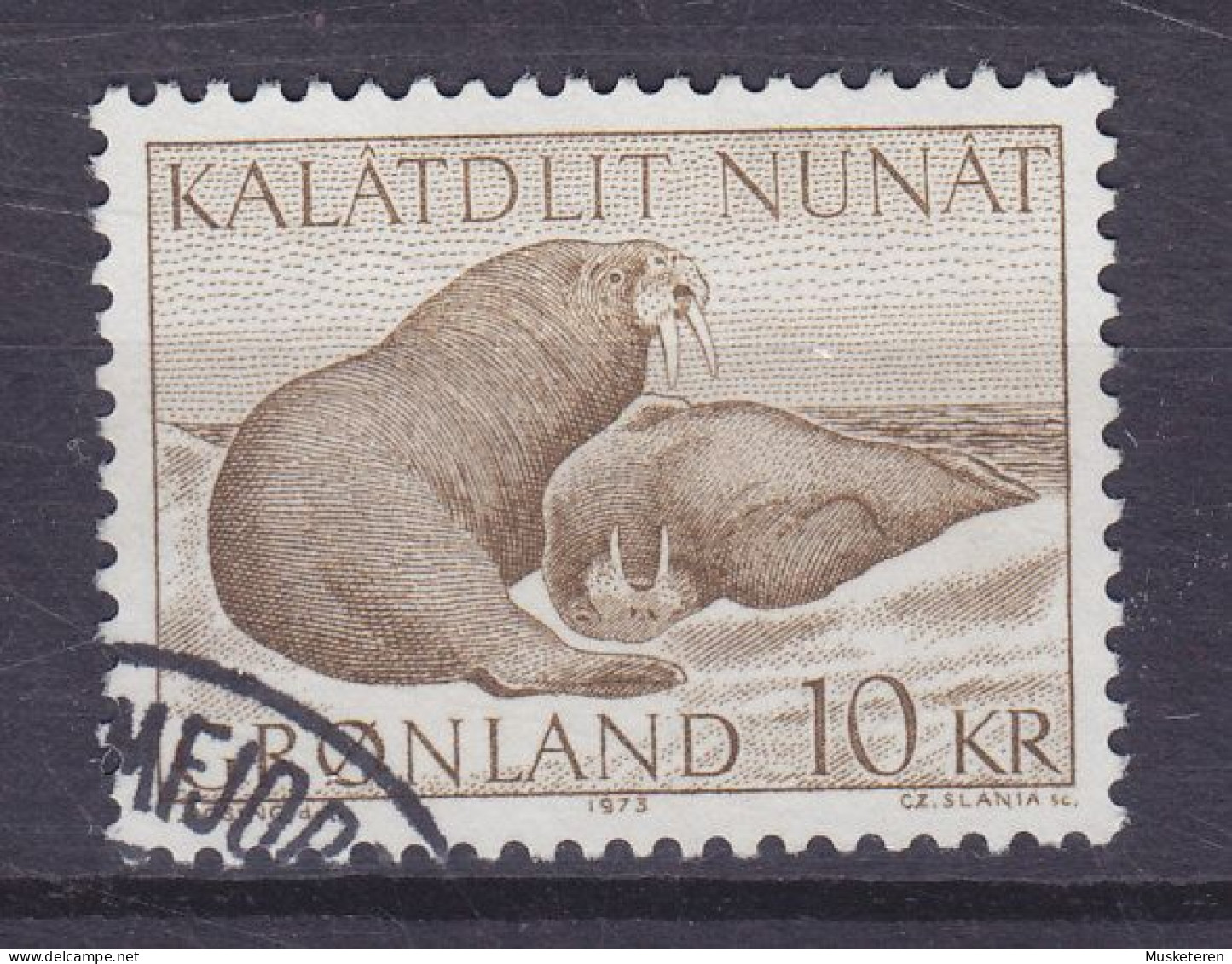 Greenland 1973 Mi. 83, 10.00 Kr Grönlands Tierwald Walross (Cz. Slania) - Used Stamps