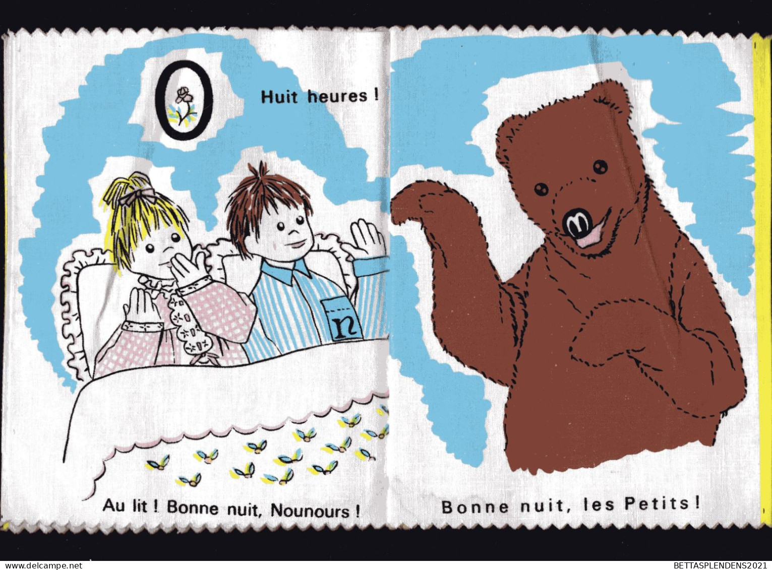 Livre En Tissu -Une Bonne Journée Avec NOUNOURS - PIMPRENELLE & NICOLAS - RTF 1964 - Autres & Non Classés