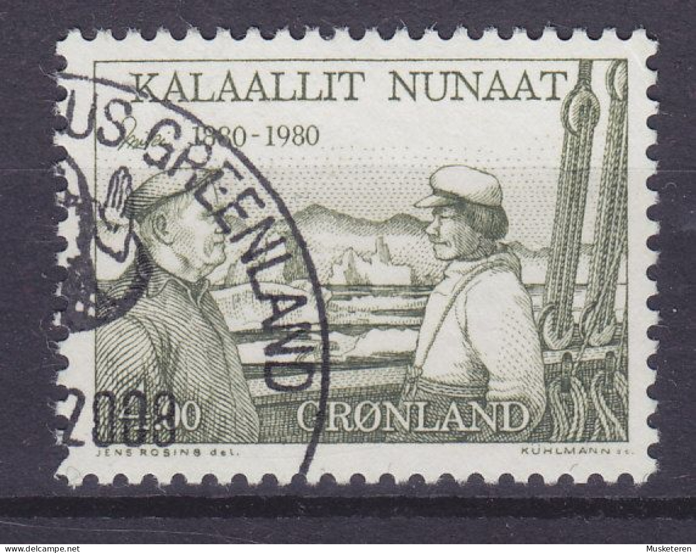 Greenland 1980 Mi. 125, 4.00 Kr Ejnar Mikkelsen Polarforscher An Bord Des Schiffes 'Gustav Holm' - Used Stamps