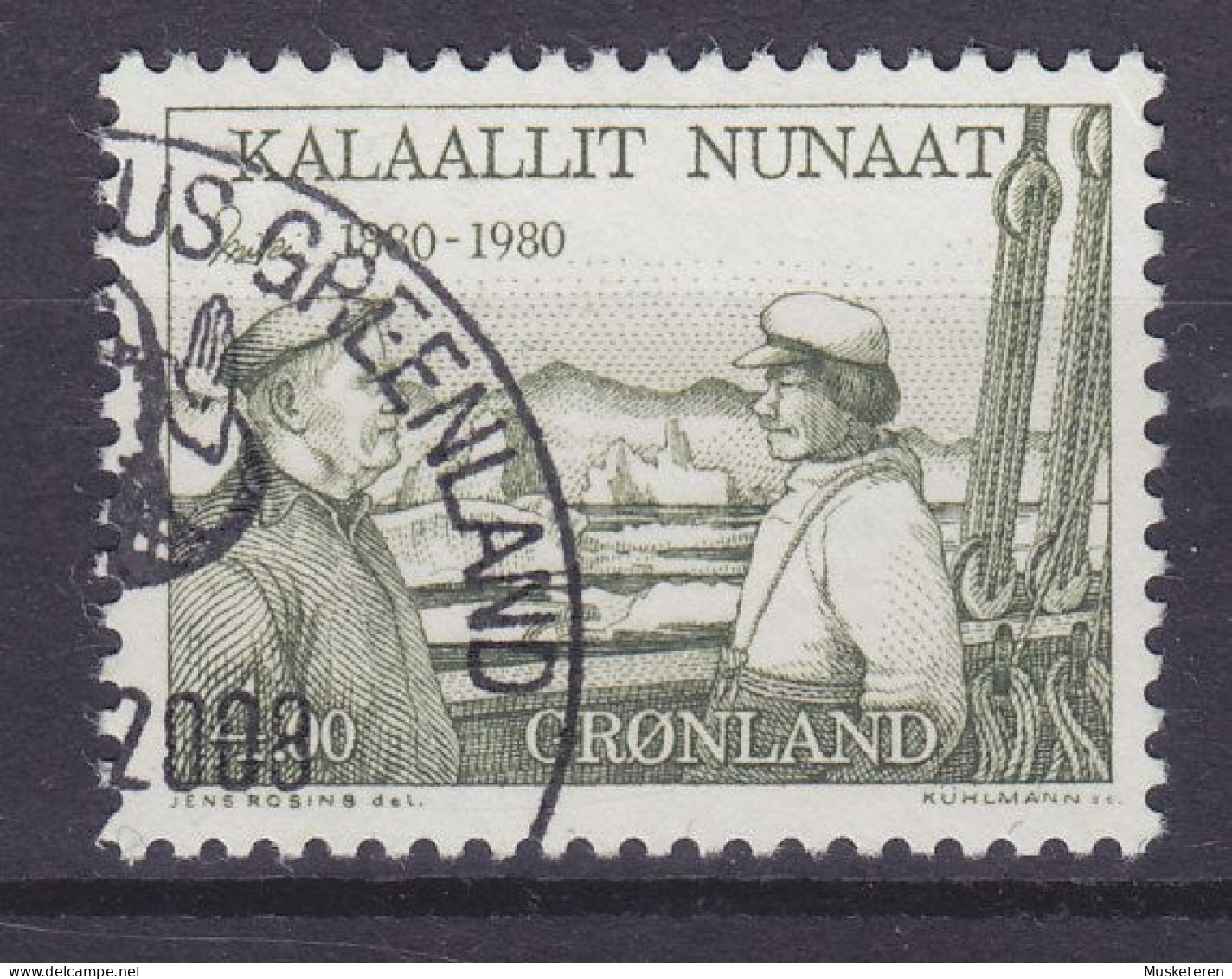 Greenland 1980 Mi. 125, 4.00 Kr Ejnar Mikkelsen Polarforscher An Bord Des Schiffes 'Gustav Holm' - Usati