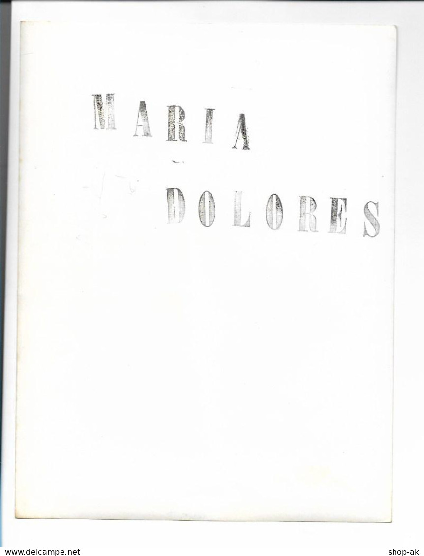 C5265/ Autogramm Maria Dolores Sängerin Aus Spanien Im Hansa Theater 1958 Foto - Autógrafos