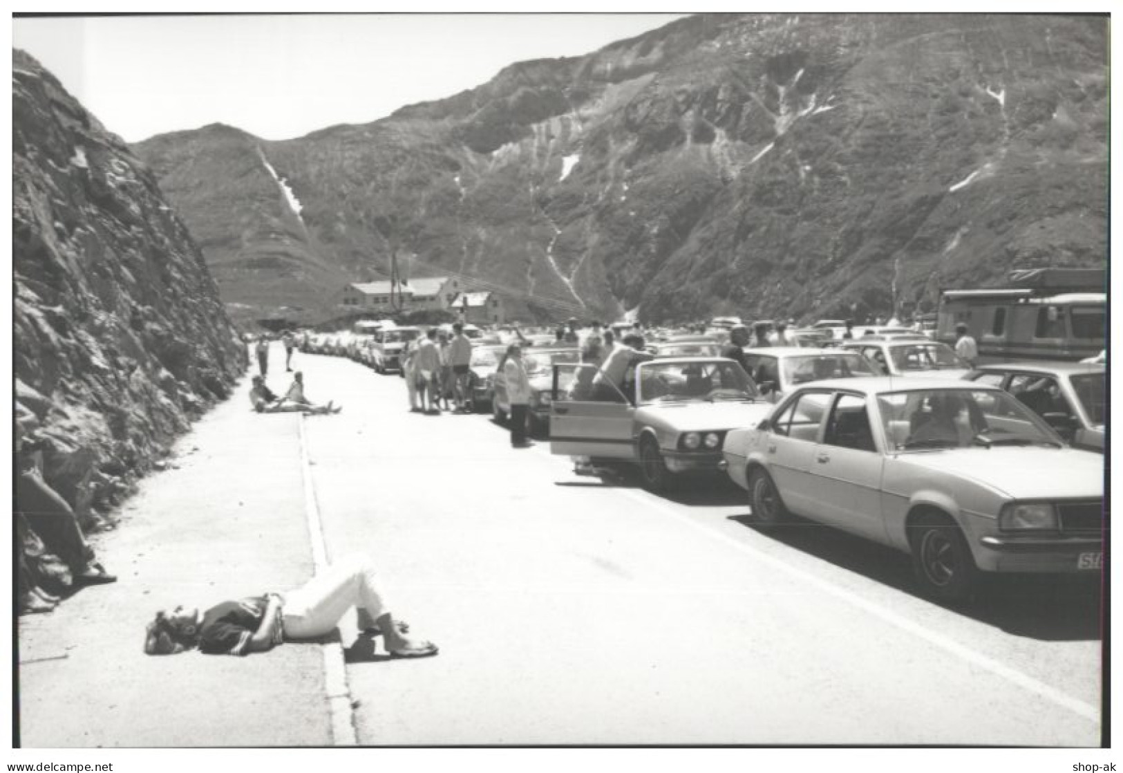 C5632/ Stau Am Großglockner, Autos  Foto 21 X 15 Cm 70/80er Jahre - Voitures