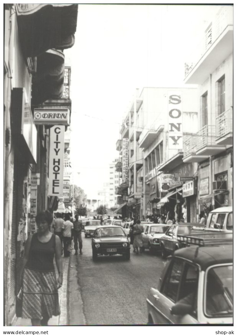 C5643/ Nikosia Zypern Autos Verkehr Foto 21 X 15 Cm 70er Jahre - Chipre