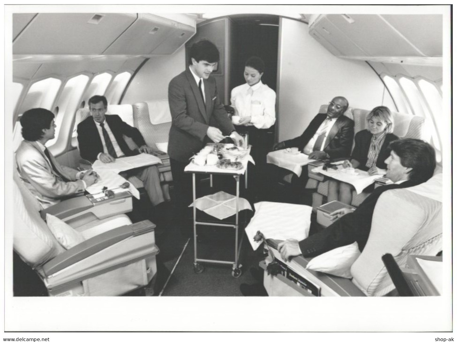 C5671/ Lufthansa Boeing 747-400 First Class  Foto 24 X 17,5 Cm Ca.1988 - Other & Unclassified